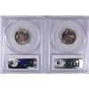 Image 2 : ( 2 ) 1959-D JEFFERSON NICKELS, PCGS MS-66  TOUGH!