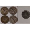 Image 2 : LOT OF 5 SILVER QUARTERS 4-STANDING LIBERTY & 1 BARBER QUARTERS