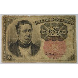 1874 TEN CENT US FRACTIONAL CURRENCY G/VG