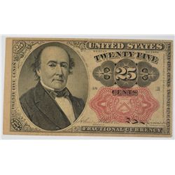 1874 TWENTY FIVE CENT US FRACTIONAL CURRENCY VF/XF