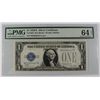 Image 1 : 1928 $1 SILVER CERTIFICATE (FUNNY BACK) PMG 64 EPQ
