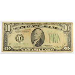 1934 $10 FEDERAL RESERVE NOTE
