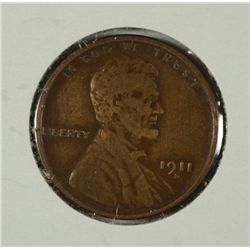 1911-S LINCOLN CENT VF/XF