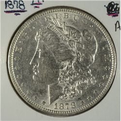 1878 7TF MORGAN DOLLAR AU