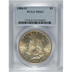 1884-O MORGAN DOLLAR PCGS MS-63