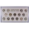 Image 1 : SHORT SET OF MERCURY DIMES (1941-1945-S) CH BU