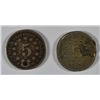 Image 2 : (2) LOW GRADE SHIELD NICKELS