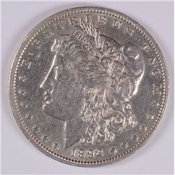 1892-O MORGAN DOLLAR AU