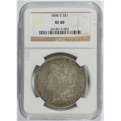 1896-S MORGAN DOLLAR NGC XF-40