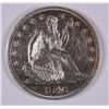 Image 1 : 1846 SEATED LIBERTY HALF BU CLEANED
