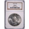 Image 1 : 1922-D PEACE SILVER DOLLAR, NGC MS-64 WHITE!
