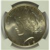 Image 2 : 1925 PEACE SILVER DOLLAR, NGC MS-65 BLAST WHITE!