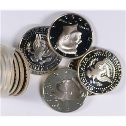 ROLL OF 2000-S SILVER PROOF KENNEDY HALF DOLLARS