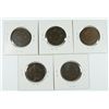 Image 2 : (5) 1821 LARGE CENTS GOODS