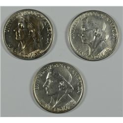 1935/34 (P, D, S) BOONE COMMEN HALF DOLLARS