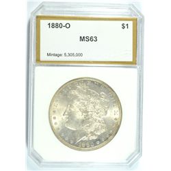 1880-O MORGAN DOLLAR PCI MS-63