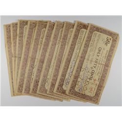 (10) 1933 DEPRESSION SCRIPT (CLAY COUNTY, KS) FIFTY CENTS