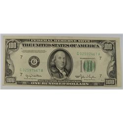 1950 $100 FEDERAL RESERVE NOTE
