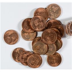 ROLL OF 1954-D LINCOLN CENTS CH BU