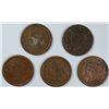 Image 1 : (5) 1856 LARGE CENTS