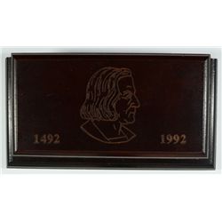 RARE 1992 3 PIECE COLUMBUS Pf SET: 1/10 Oz GOLD, 1/10 Oz. PLATINUM, 1 Oz SILVER