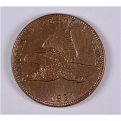 1857 FLYING EAGLE CENT BU