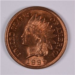 1889 INDIAN CENT, MS-64 RED