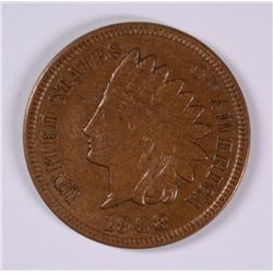 1908-S INDAIN CENT AU-58