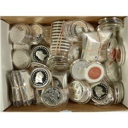 BOX OF ( 93 ) COIN MEDALS, EACH RETAIL FOR $20.00