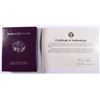 Image 3 : 1988 PROOF AMERICAN SILVER EAGLE IN NICE ORIGINAL PACKAGING/COA