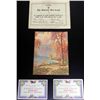 Image 1 : WWI RED CROSS AWARD DOCUMENT AND 2) SAVING STAMP BOOKS