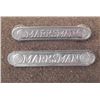 Image 1 : 2 RIFLE MARKSMAN BADGES-PINBACK & CRIMP BACK