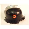 Image 1 : NAZI DOUBLE DECAL ORIG. FIREMAN HELMET-NEAR MINT-MARKED