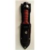 Image 4 : FIGHTING KNIFE & SHEATH--DOUBLE EDGE - SAWTOOTH