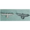 Image 2 : 2 NAZI WEHRMACHT VISOR CAP EAGLES WITH SWASTIKAS
