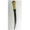 Image 4 : OLD BONE HANDLE HUNTING KNIFE-FINLAND-LEATHER SHEATH
