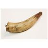 Image 2 : Classic Antique Powder Horn of Virginia Early 1800's 7"