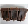 Image 1 : NAZI AMMUNITION POUCH-3 COMPARTMENT TAG ID'D BY VET