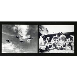 2 Photos US Tuskegee 332nd Airmen, Martin B-12 Bomber