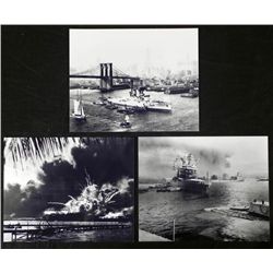 3 Photos - Bombing of Pearl Harbor, Empire State