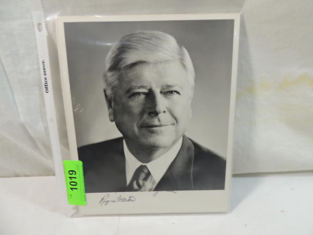 ROGERS MORTON AUTOGRAPHED PHOTO CONGRESSMAN