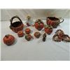 Image 1 : LOT 12 PUMPKIN FALL CERAMIC DECORATIONS BOWLS SHAK