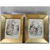 Image 3 : LOT 4 VINTAGE LA MODE ILLUSTREE PRINTS FRAMED