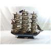 Image 1 : VINTAGE WOODEN SAIL SHIP MODEL