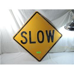 SLOW TRAFFIC SIGN