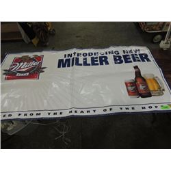 MILLER BEER LARGE BANNER