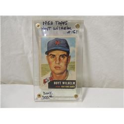 1953 TOPPS HOYT WILHELM #151 BASEBALL CARD