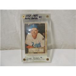 1952 TOPPS ANDY PAFKO #1 BASEBALL CARD
