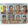 Image 1 : LOT 8 1953 TOPPS BASEBALL CARDS: RYAN, ABRAMS, PAR