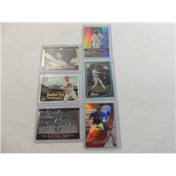 LOT 6 MISC BASEBALL CARDS KAPLER, MCGWIRE, PATTER